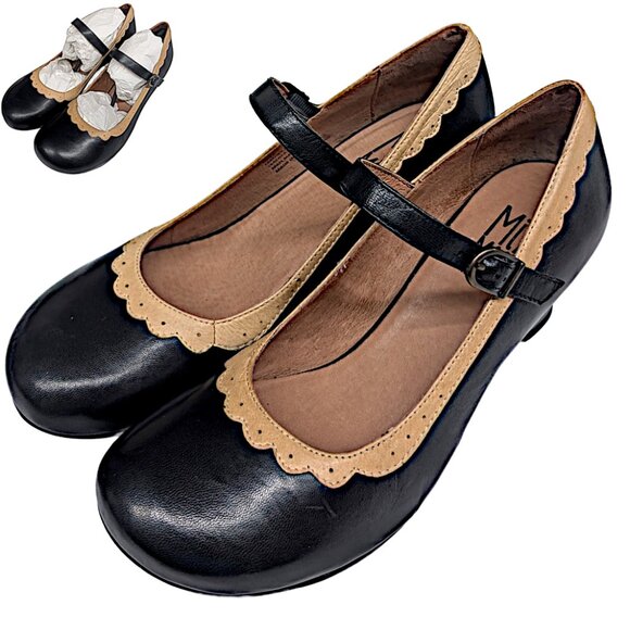 Miz Mooz Tinka Mary Jane Style Leather Pumps Size 8 / 38.5 PRISTINE Condition - Picture 1 of 7